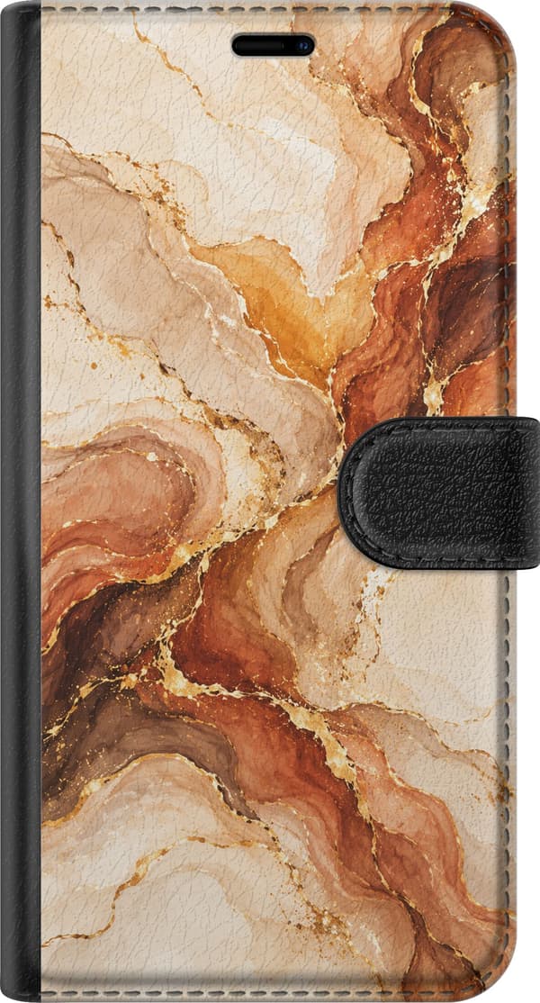 Kompatibelt Lommeboketui til Apple iPhone 18 Pro Høstagat beige