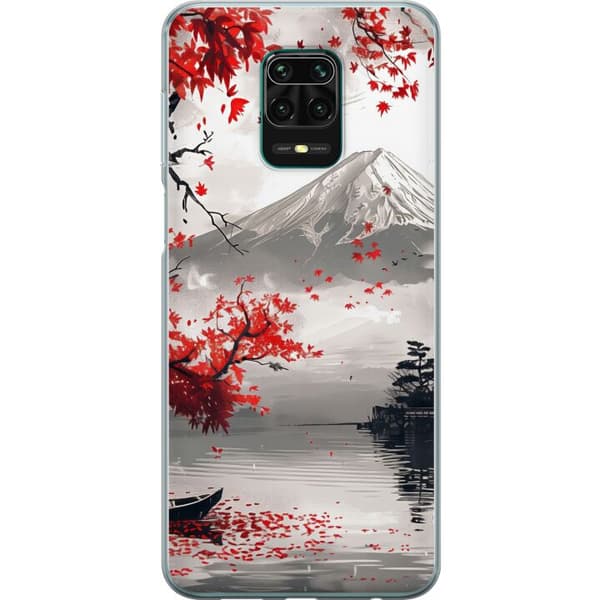 Kompatibelt Mobildeksel til Xiaomi Redmi Note 9 Pro Karmosinrød Fuji rød