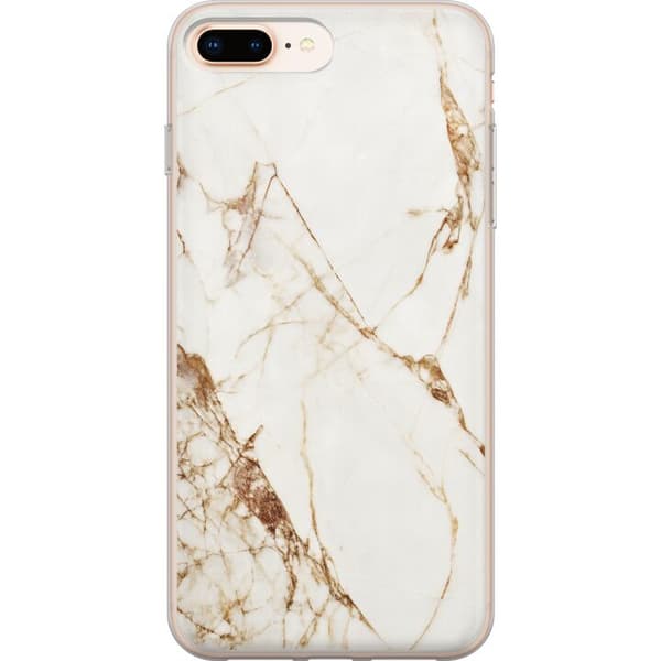 Kompatibel Mobilcover til Apple iPhone 8 Plus Hvid marmor