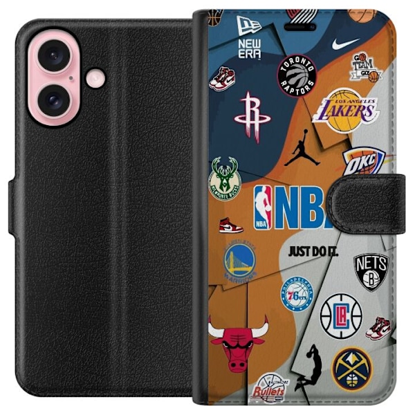 Apple iPhone 16 Lompakkokotelo NBA