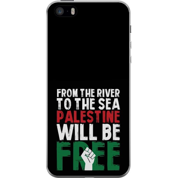 Apple iPhone 5s Läpinäkyvä kuori Vapauta Palestiina