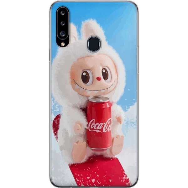 Samsung Galaxy A20s Läpinäkyvä kuori Labubu Summer Edition