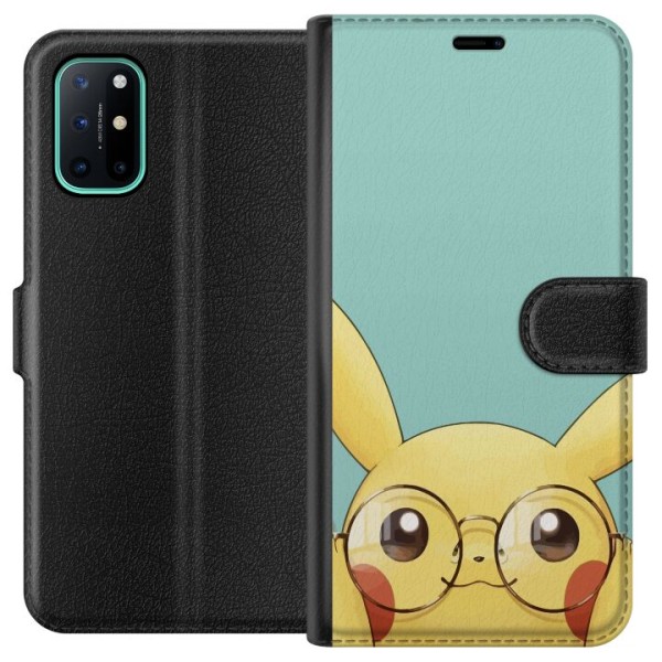 OnePlus 8T Plånboksfodral Pikachu glasögon