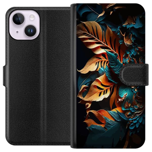 Kompatibelt Plånboksfodral till Apple iPhone 15 Natur