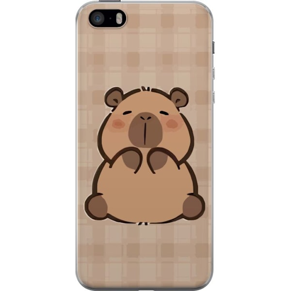 Apple iPhone SE (2016) Läpinäkyvä kuori Mobilskal kawaii capybara flera figurer japansk stil
