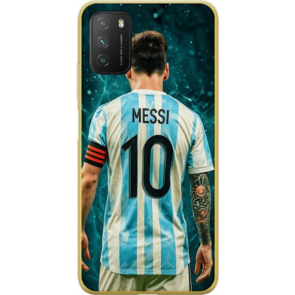 Xiaomi Poco M3  Gennemsigtig cover Messi