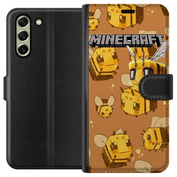 Samsung Galaxy S21 FE 5G Lompakkokotelo Minecraft Bi