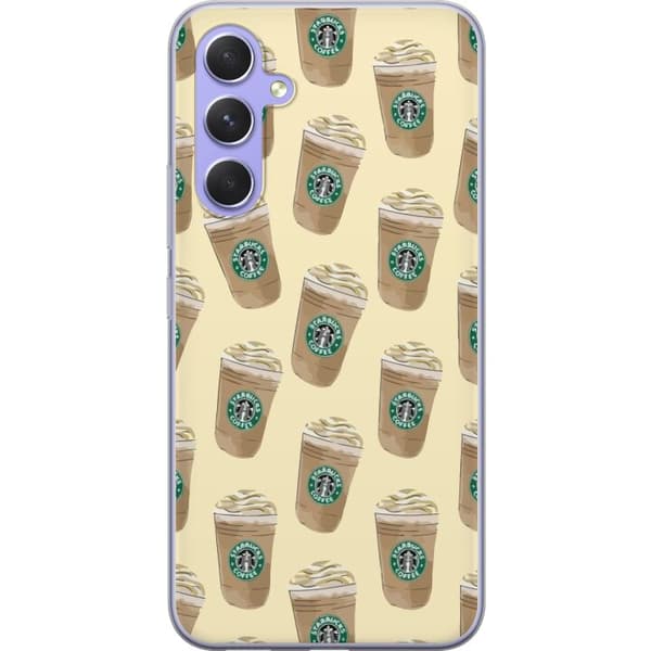 Kompatibel Mobilcover til Samsung Galaxy A54 Kaffe Mønster