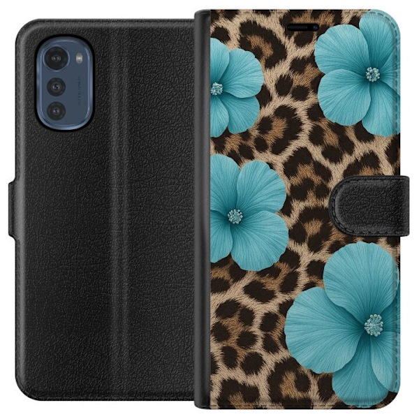 Motorola Moto E32s Lompakkokotelo Blossom Beast