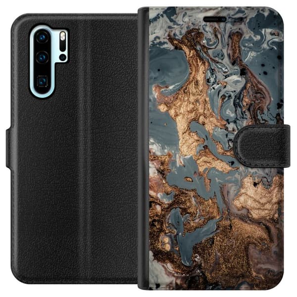 Kompatibelt Lommeboketui til Huawei P30 Pro Mønster