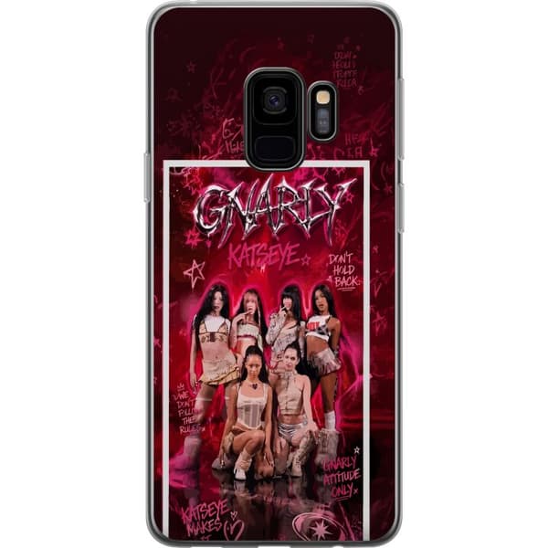 Kompatibelt Mobilskal till Samsung Galaxy S9 KATSEYE rosa grafik rosa