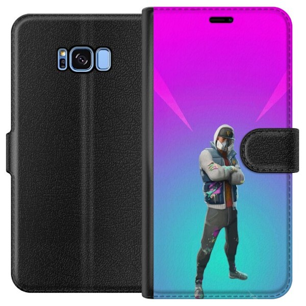 Samsung Galaxy S8 Tegnebogsetui sort ridder fortnite