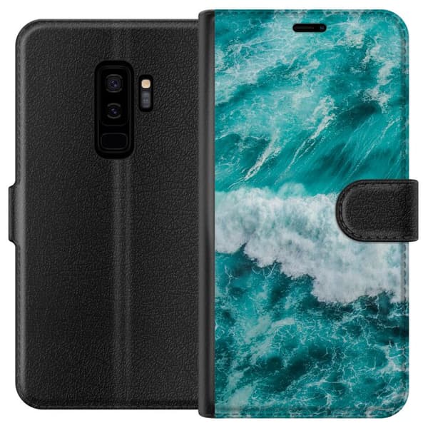 Kompatibel Tegnebogsetui til Samsung Galaxy S9+ Hav