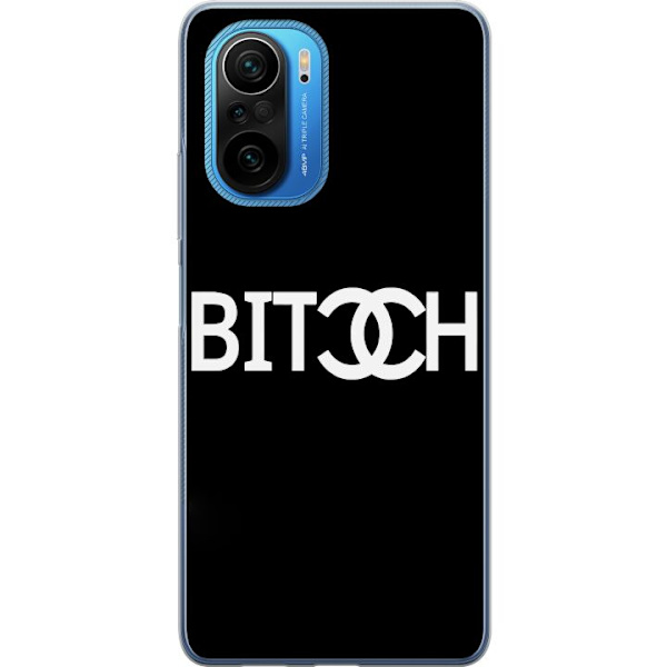 Xiaomi Poco F3 Läpinäkyvä kuori Bitch Chanel -inspiroima katumuoti Muoti Tekstimotiivi Trendi Ikoninen Tyyli Kaupunkisuunnittelu