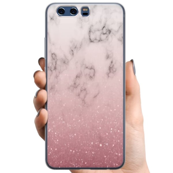 Huawei P10 TPU Matkapuhelimen kuori Pehmeä pinkki marmori