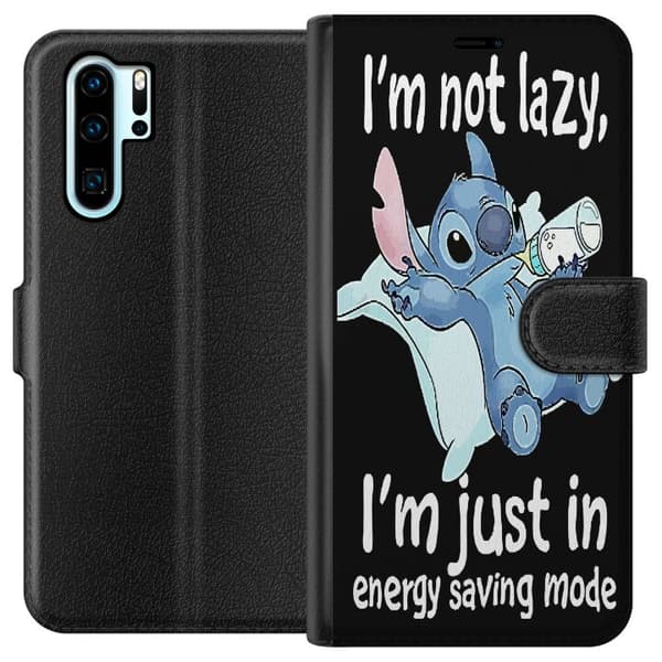 Kompatibelt Lommeboketui til Huawei P30 Pro Strikk Tekst