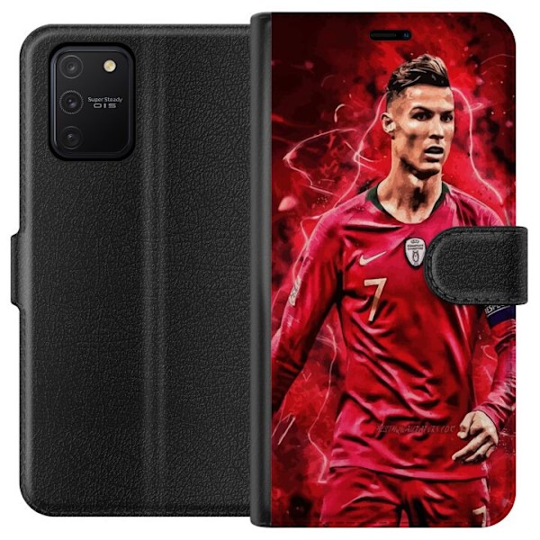 Samsung Galaxy S10 Lite Plånboksfodral Ronaldo Skills – CR7 Design för Äkta Supporters