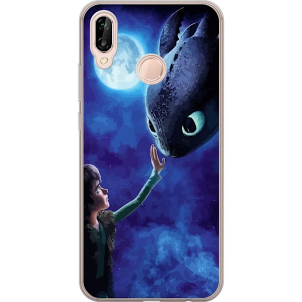 Huawei P20 lite Genomskinligt Skal Draktränaren How to Train Your Dragon