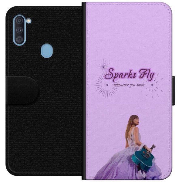 Samsung Galaxy A11 Lompakkokotelo Taylor Swift - Sparks Fly