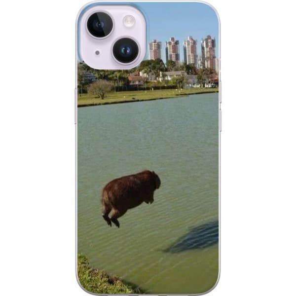 Kompatibelt Mobildeksel til Apple iPhone 14 Capybara
