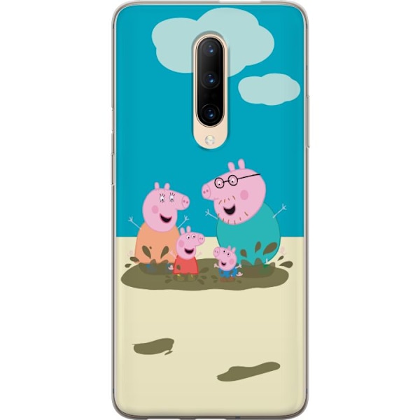 OnePlus 7 Pro Läpinäkyvä kuori Greta Possu Perhe Jori Mutap