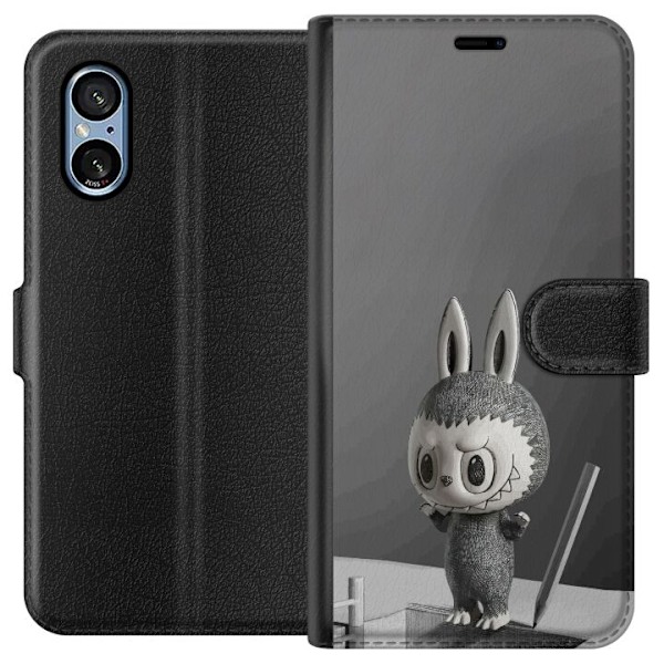 Sony Xperia 5 V Tegnebogsetui Pop Mart MEGA LABUBU LABUBU Sketch 1000%