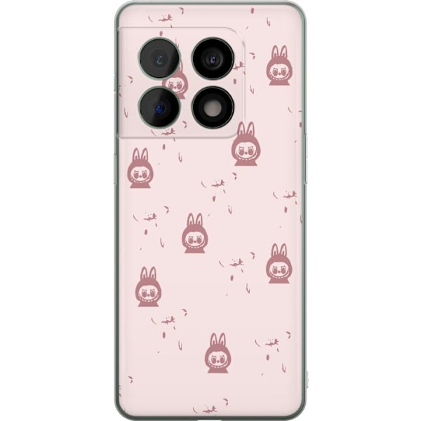 OnePlus 10 Pro Gennemsigtig cover Labubu Neon Pop - Neonfarvet
