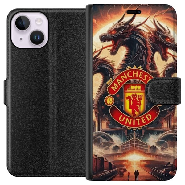 Apple iPhone 15 Tegnebogsetui Manchester United