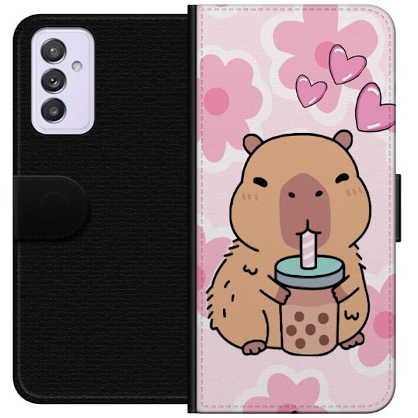 Samsung Galaxy A82 5G Tegnebogsetui Kawaii Capybara Hjerte Ani