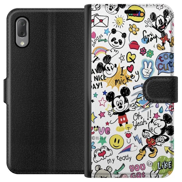 Sony Xperia L3 Tegnebogsetui Mickey Mouse