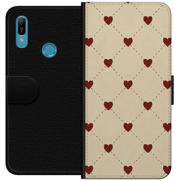 Huawei Y6 (2019) Lompakkokotelo Sydänverkko