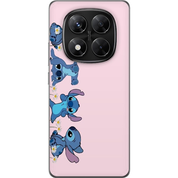 Xiaomi Redmi Note 14 Pro Genomskinligt Skal Stitch Skratt & Bus – Perfekt för Mobilskal eller Poster
