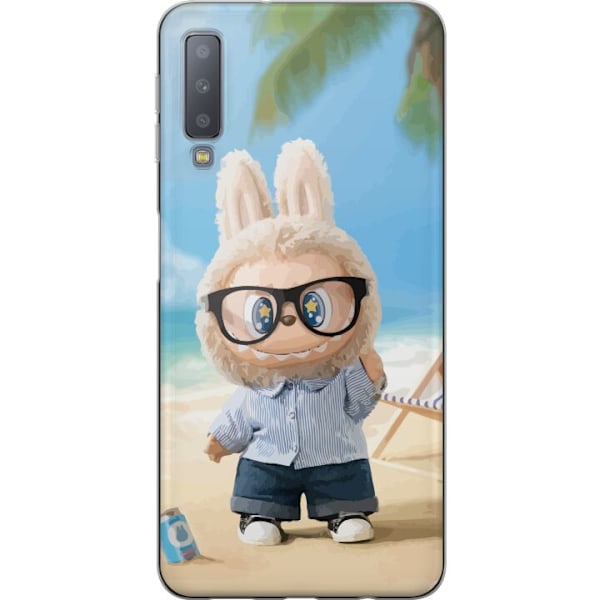 Samsung Galaxy A7 (2018) Gennemsigtig cover Labubu Mørke Drø
