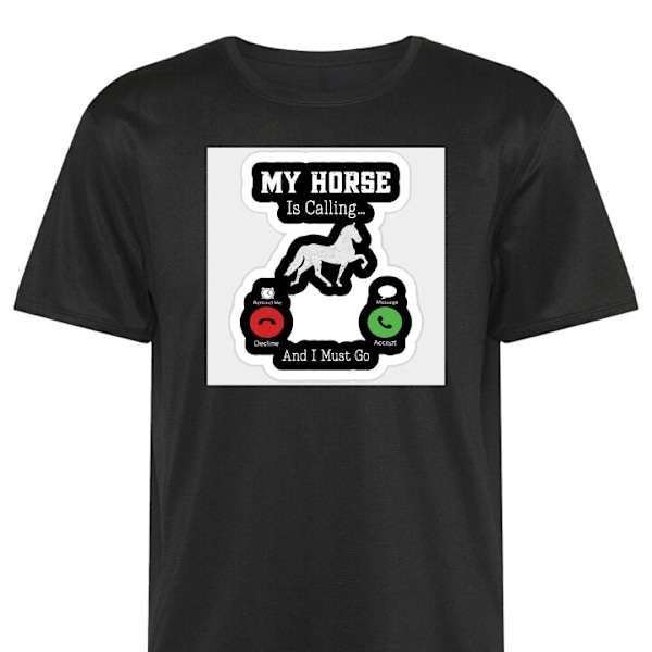 Trænings T-shirt | Sport T-shirt til Voksen Min Hest Lille