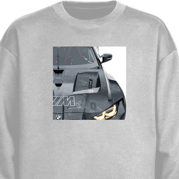 Sweatshirt for Voksen | Klassisk Collegegenser BMW grå L