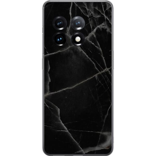 OnePlus 11R Läpinäkyvä kuori Musta marmori
