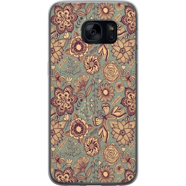 Kompatibelt Mobildeksel til Samsung Galaxy S7 Vintage Blomster