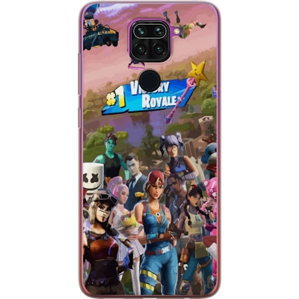 Xiaomi Redmi Note 9 Läpinäkyvä kuori Fortnite