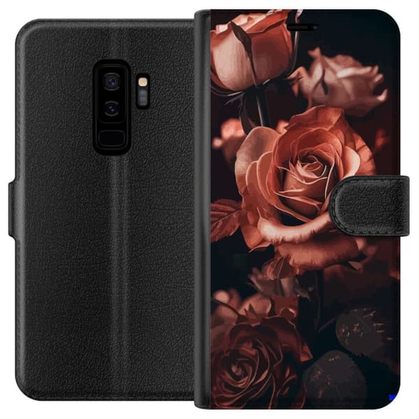 Kompatibelt Lommeboketui til Samsung Galaxy S9+ Blomster