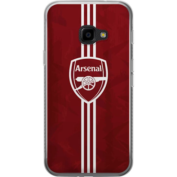 Samsung Galaxy Xcover 4 Läpinäkyvä kuori Arsenal Emblem Jalkapallo Premier League Seuravaakuna Punainen Valkoinen Ikoninen Fanit Lontoo Urheilu Mot
