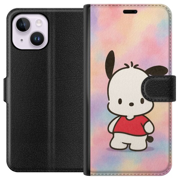 Apple iPhone 15 Plus Plånboksfodral Kawaii Sanrio Pochacco