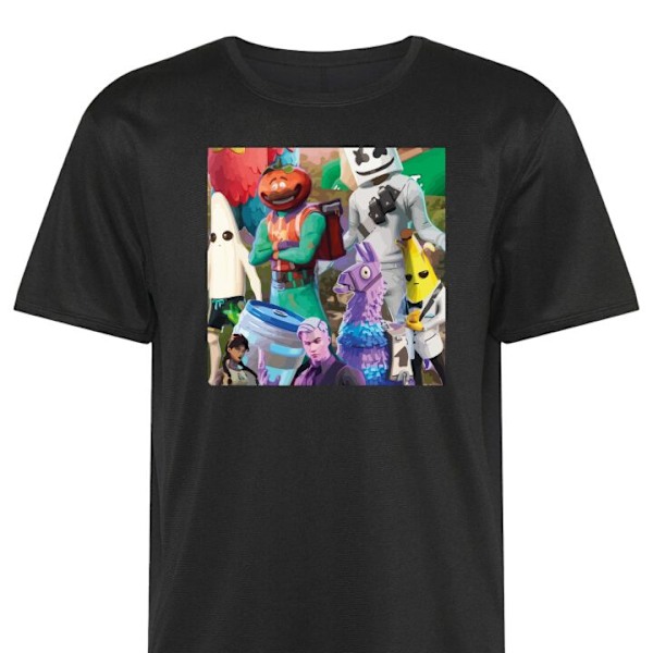 Tränings-T-shirt | Sport-T-shirt för Vuxen Fortnite svart Small