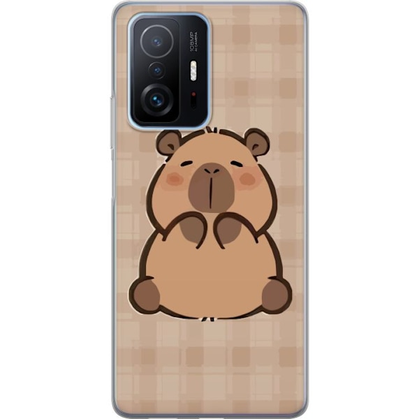 Xiaomi 11T Pro Läpinäkyvä kuori Mobilskal kawaii capybara flera figurer japansk stil