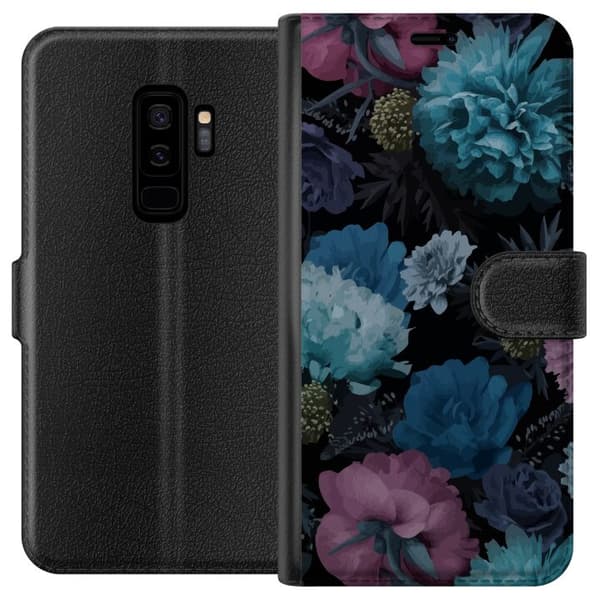 Kompatibelt Lommeboketui til Samsung Galaxy S9+ Blomster