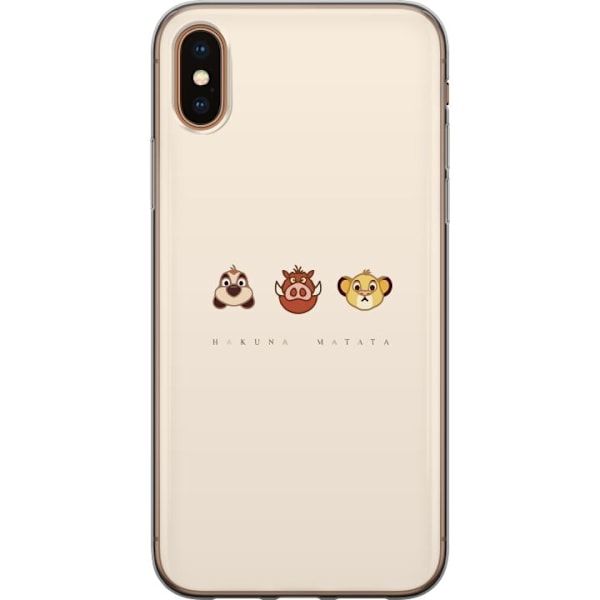 Apple iPhone X Läpinäkyvä kuori Hakuna matata