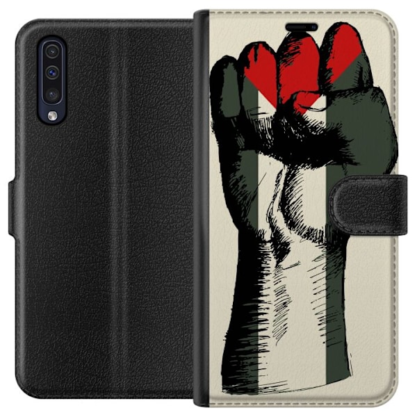 Samsung Galaxy A50 Lompakkokotelo Käsi sidottu Palestinan vä