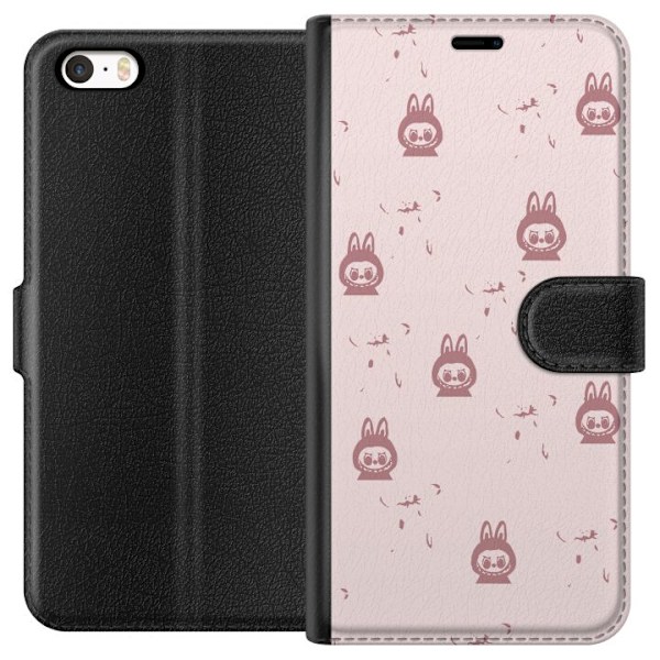 Apple iPhone SE (2016) Lompakkokotelo Labubu Neon Pop - Neonv