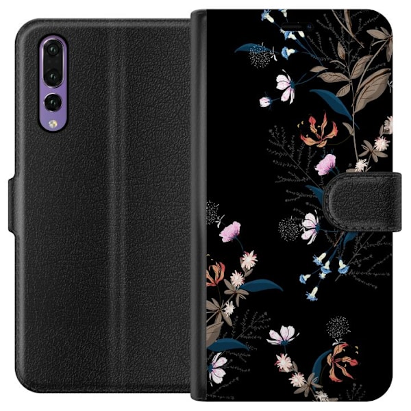 Huawei P20 Pro Tegnebogsetui Blomster