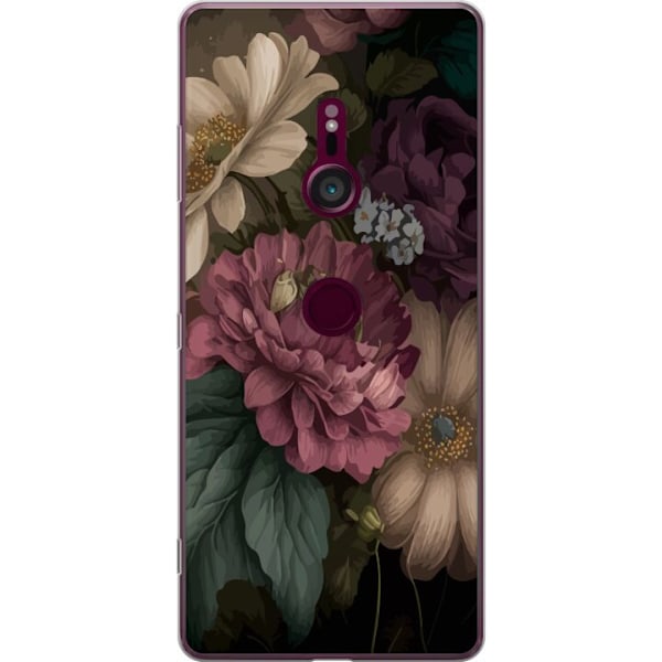 Sony Xperia XZ3 Läpinäkyvä kuori Kukat