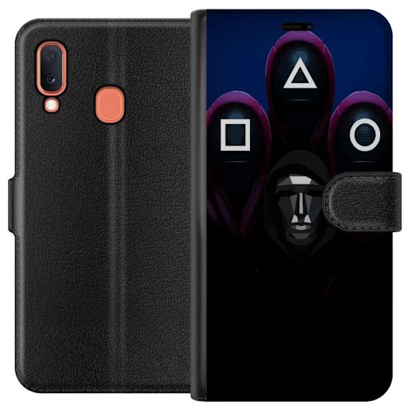 Samsung Galaxy A20e Tegnebogsetui Squid Game Sæson 3 Nye Ikon Populær Serie TV Motiv Asiatisk Drama Trend Iconisk Grafisk Design